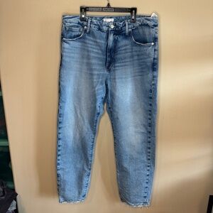 $155 Good American THE WEEKENDER JEAN GGHNF235T | Blue864 | Size 15